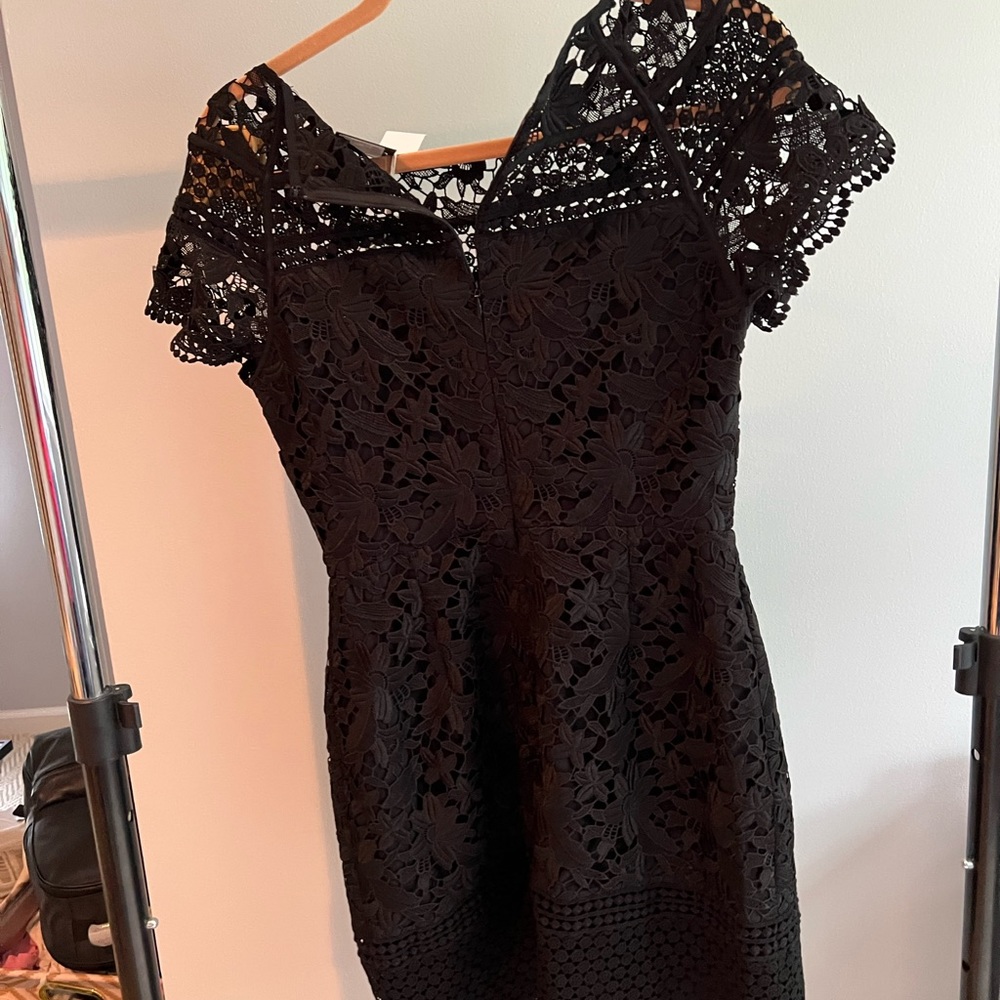 Club Monaco black lace dress
